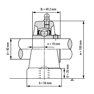 Подшипниковый узел UCPA208 TECHNIX - фото 3