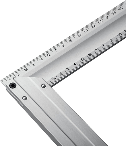 Фото 4 товара Угольник HERCULES 3432-25 STAYER Professional 250 х 2 мм, с усиленным алюминиевым полотном, жесткий столярный