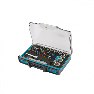 Трещотка с набором бит и торцевых головок, адаптер и удлинитель, 49 шт, S2 Gross - фото 4