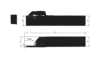 TTER1616-2CT16 державка для обработки канавок и отрезки Deskar - фото 2