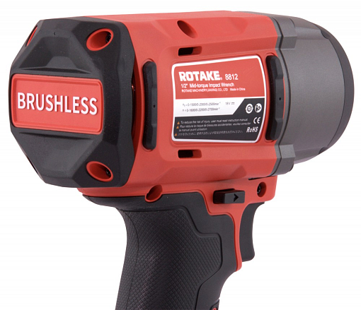 Фото 5 товара (T2-40D) Гайковерт ударный аккумуляторный бесщёточный 1/2"DR, 18В, 1180 Нм, THORVIK