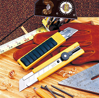 OLFA 25 мм, сегментированное лезвие, трещеточный фиксатор, Нож OL-H-1 - фото 5