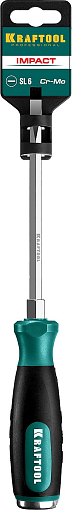 Фото 6 товара Отвертка SL6х125 мм, ударная Impact, Kraftool