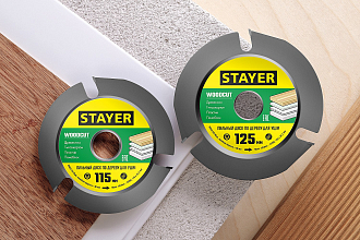 Диск пильный для УШМ STAYER WOODCUT 125 мм, 3 резца, 36854-125 - фото 3