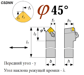 Резец CSDNN 2020 K12 проходной - фото 2