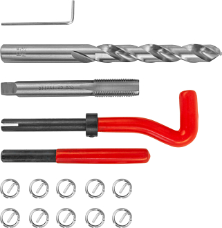 Набор для восстановления резьбы M12x1.25, 15 предметов, THORVIK - фото 1
