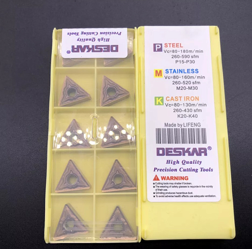 Фото 8 товара TNMG160408 HS LF6018 токарная пластина Deskar