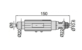 Нутромер НМЦ-550 (150-550 мм дел 0.001 мм/0.00005'/0.01 мм/0.0005') INSIZE - фото 2