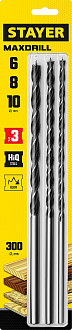 Набор спиральных сверл по дереву "Maxdrill" STAYER 3 шт., 6-8-10 мм, 2943-300-H3_z01 Master - фото 2