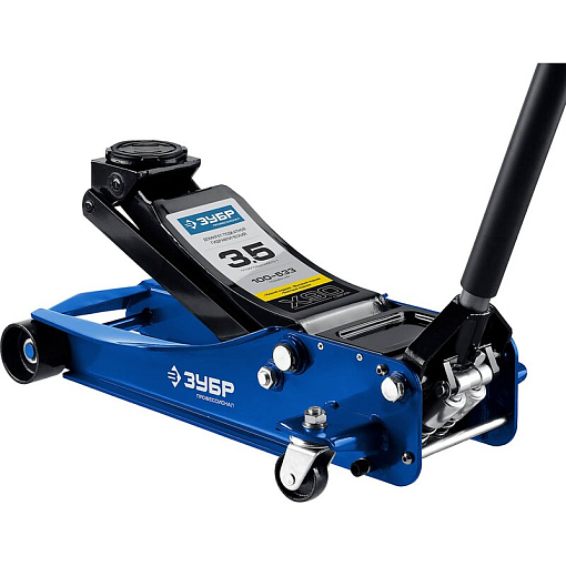 Фото 0 товара Домкрат подкатной гидравлический Зубр 43054-3.5