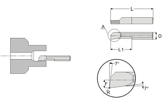 MNR 3 R0.2 L10 минирезец Deskar - фото 3