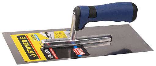 Фото 0 товара Гладилка штукатурная STAYER 130x280 мм, нержавеющая, двухкомпонентная ручка, 0805