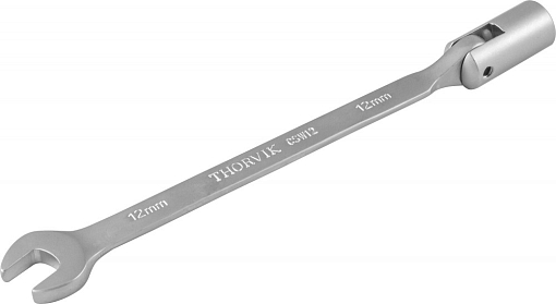 Фото 1 товара Ключ гаечный комбинированный карданный, 12 мм, THORVIK