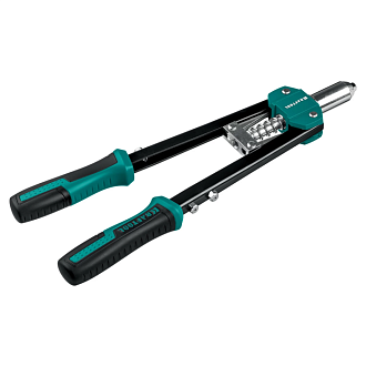 Заклепочник двуручный усиленный 31175 KRAFTOOL заклепки 2.4-4.8 мм из алюминия, стали, нерж. стали, литой корпус - фото 1