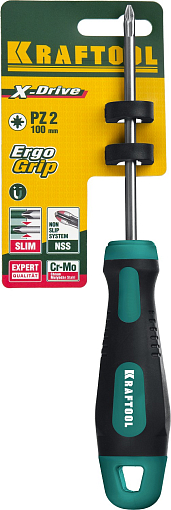 Фото 3 товара Отвертка PZ2х100 мм, слесарная, Kraftool