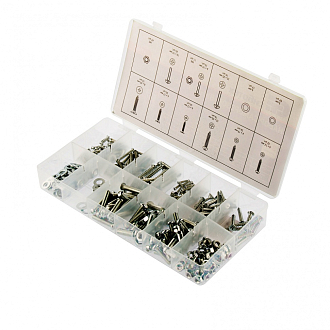 Набор саморезов, винтов, гаек, шайб, 347 предмет Сибртех - фото 3