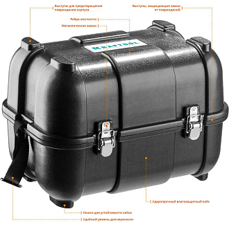 Лазерный нивелир с детектором в кейсе KRAFTOOL LL360 4 34645-4 Professional линейный - фото 9