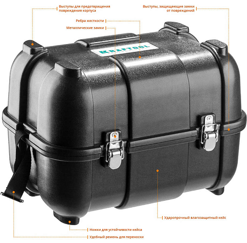 Фото 8 товара Лазерный нивелир с детектором в кейсе KRAFTOOL LL360 4 34645-4 Professional линейный