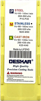 TNMG160408 MA LF6018 токарная пластина Deskar - фото 6