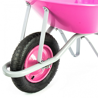 Тачка садовая, грузоподъемность 160 кг, объем 78 л, Pink Line Palisad - фото 5