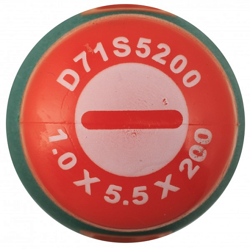 Фото 1 товара Отвертка стержневая шлицевая ANTI-SLIP GRIP, SL5.5х200 мм, Jonnesway