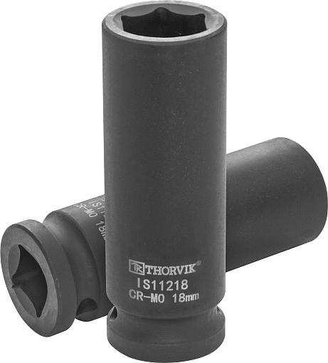 Фото 0 товара Головка торцевая ударная глубокая 1/2"DR, 18 мм, THORVIK