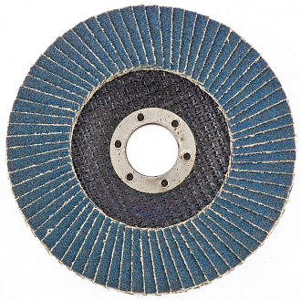 Круг лепестковый торцевой КЛТ-1, ZK10X W, зерн. 25Н(P 60), 125х22,2 мм, БАЗ Россия - фото 1