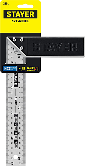 Столярный угольник с нержавеющим полотном STAYER 250 мм, STABIL 3431-25_z02 - фото 6