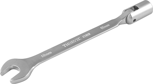 Фото 1 товара Ключ гаечный комбинированный карданный, 18 мм, THORVIK