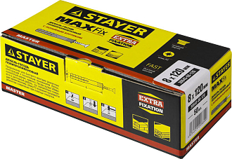 Дюбель-гвоздь полипропиленовый с потайным бортиком STAYER 120 x 8 мм, 50 шт., 30645-08-120 - фото 2