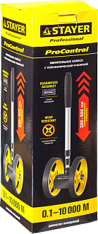 Мерительное колесо (аналоговый курвиметр) с телескопической рукояткой STAYER 0.1-10000 м, 34191 Professional - фото 3