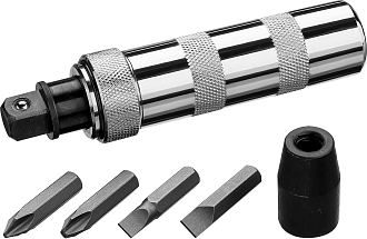 Отвёртка ударно-поворотная в наборе с битами Master STAYER 6 шт., 6 2565-H6_z01 - фото 2