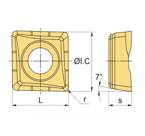 Фото 1 товара QCMT080304-CM LF6018S пластина для сверла Deskar