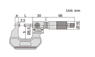 Микрометр МК-75, 50-75мм, 0.01мм с цифровой шкалой, INSIZE - фото 1