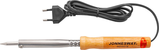 Фото 1 товара Паяльник электрический с деревянной рукояткой, паяльный стержень 7 мм, 80W, 220V-240V, T=480 C, Jonnesway 