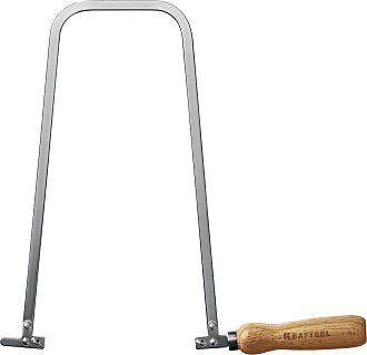 Лобзик ручной хромированный Aligator 15260KRAFTOOL 130x300 мм - фото 1