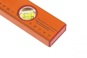 Уровень алюминиевый, 400 мм, 3 глазка, желтый, линейка Sparta - фото 2