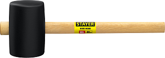 STAYER 900 г, Киянка резиновая черная с деревянной ручкой 20505-90 Master - фото 4
