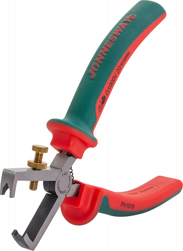 Фото 3 товара Пассатижи диэлектрические для снятия изоляции, 160 мм, Jonnesway