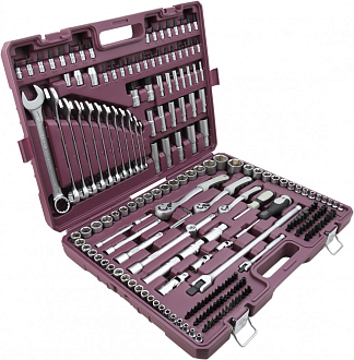 Набор инструмента универсальный 1/4", 3/8", 1/2"DR, 217 предметов, THORVIK - фото 3