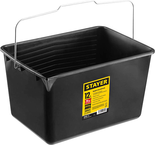 Фото 0 товара Ведро малярное STAYER 12 л 06092-12 20x25x35 см, пластмассовое