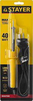 STAYER 40 Вт, конус, пластиковая рукоятка, электропаяльник Maxterm 55305-40 Master - фото 4