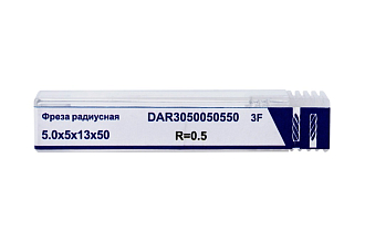Фреза радиусная 5,0х5х13х50 R=0,5 z=3 Qtool - фото 2