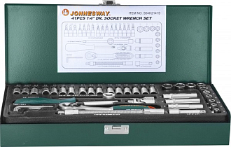 Набор головок торцевых 1/4"DR, 4-13 мм, 41 предмет, Jonnesway - фото 2