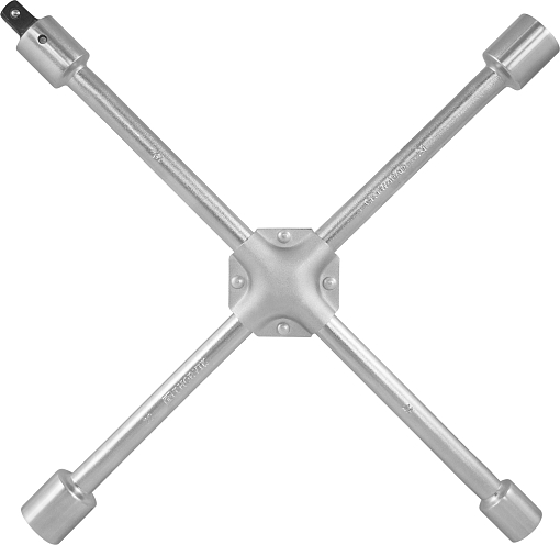 Фото 0 товара Ключ баллонный крестообразный, усиленный, 17х19х21х22, с переходником 1/2"DR, 400 мм, THORVIK