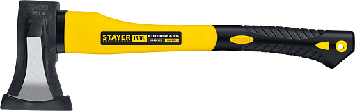 Фото 1 товара Топор-колун кованный с двухкомпонентной фиберглассовой рукояткой STAYER 1500 г., 380 мм 20623-10_z01