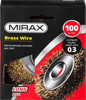 Щетка-крацовка дисковая для УШМ MIRAX 35141-100 100 мм - фото 2