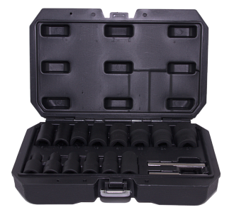 Набор головок торцевых спиральных для поврежденного крепежа 1/2"DR, 8-27 мм, 16 предметов, THORVIK - фото 2