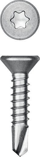 Фото 1 товара Нержавеющие саморезы НС-П с потайной головкой KRAFTOOL 300932-35-016 16 х 3.5 мм, 1000 шт.