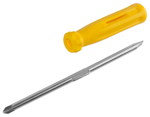 Фото 1 товара Отвертка с маслобензостойкой рукояткой STAYER 2-в-1, PH2/SL6х85 мм, 2515_z01